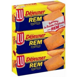 LOT DE 2 - LU REM - Rem Déjeuner - blister de 3 sachet - 752 g