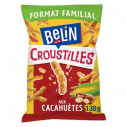 LOT DE 5 - BELIN - Croustilles Biscuits apéritifs aux cacahuètes - sachet de 138 g