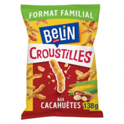 LOT DE 2 - BELIN - Croustilles Biscuits apéritifs aux cacahuètes - sachet de 138 g