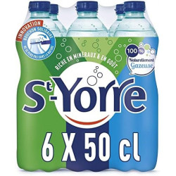 ST YORRE - Eau Minérale Naturelle Gazeuse - pack de 6 x 50 cl