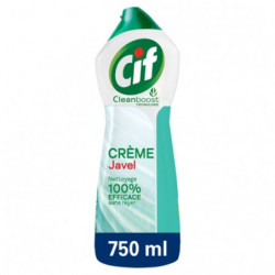 LOT DE 2 - CIF - Crème Javel À Récurer - flacon de 750 ml