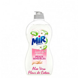 MIR - Vaisselle Sensitive Secrets de Douceur Aloé Vera Fleur de Coton - flacon de 450 ml