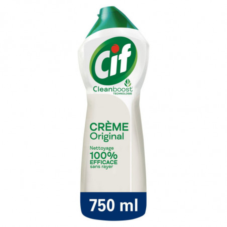 LOT DE 5 - CIF - Crème Original - Nettoyant toutes surfaces - flacon de 750 ml