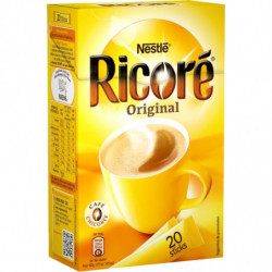 LOT DE 5 - RICORE - Original Substitut de Café - Boîte de 20 Sticks - 60 g