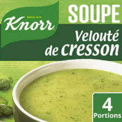 LOT DE 4 - KNORR - Velouté de cresson soupe déshydratée - paquet de 53 g