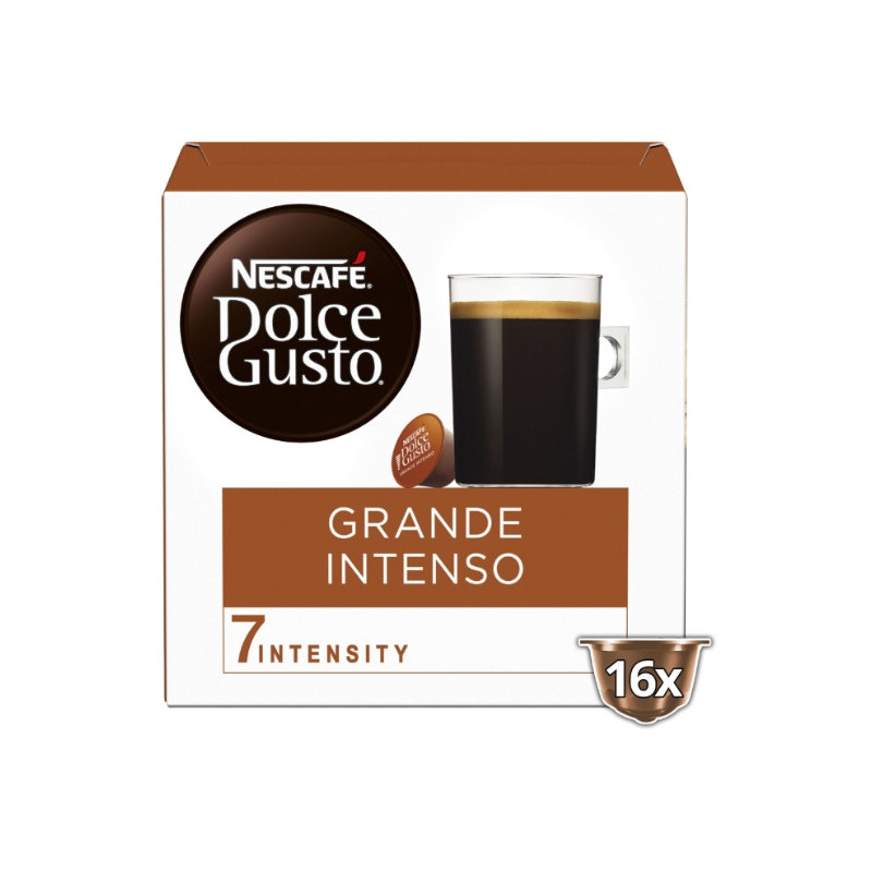 LOT DE 2 - NESCAFE - Grande Intenso Intensité 7 Café dosettes Compatible Dolce Gusto - boîte de 16 capsules