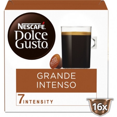 LOT DE 2 - NESCAFE - Grande Intenso Intensité 7 Café dosettes Compatible Dolce Gusto - boîte de 16 capsules
