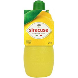 LOT DE 4 - SIRACUSE - Jus De Citron Jaune - flacon de 20 cl