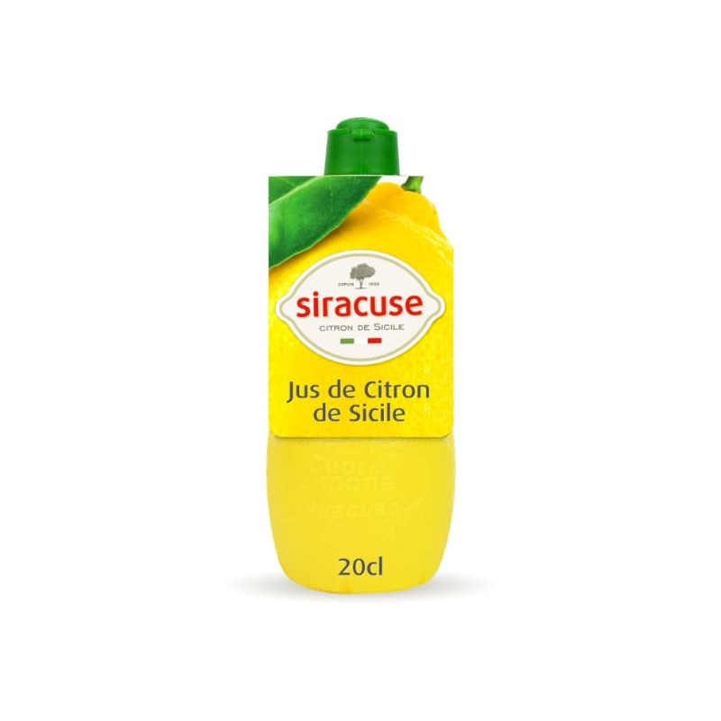 LOT DE 6 - SIRACUSE - Jus De Citron Jaune - flacon de 20 cl