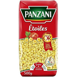 LOT DE 4 - PANZANI - Pâtes etoiles - paquet de 500 g