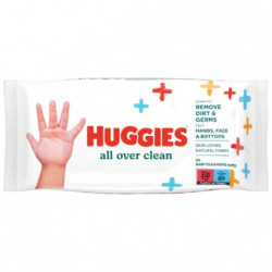 LOT DE 3 - HUGGIES -  All Over Clean Lingettes pour bébé - paquet de 56 lingettes