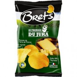 LOT DE 4 - BRET'S - Chips au Comté Fromage du Jura - paquet de 125 g