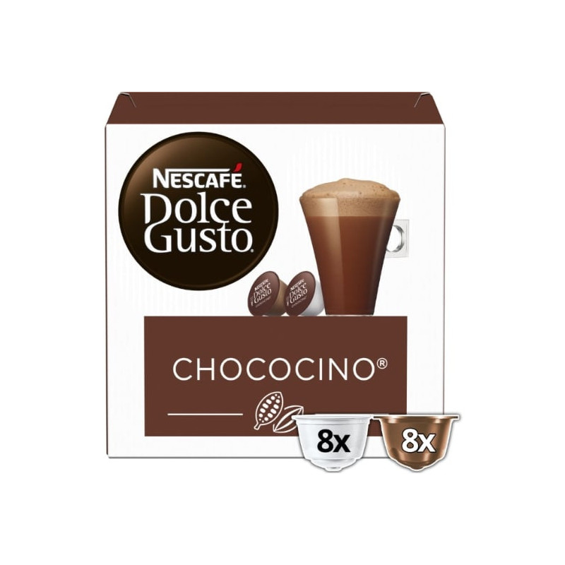 LOT DE 5 - DOLCE GUSTO - Chococino Dosettes de chocolat - boite de 16 capsules 