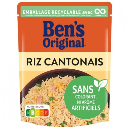 LOT DE 4 - UNCLE BEN'S ORIGINAL - Riz Cantonais Micro Ondable - sachet de 250 g