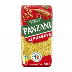 LOT DE 5 - PANZANI - Alphabets Pâtes À Potage - paquet de 500 g