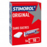 LOT DE 5 - STIMOROL - Original Chewing-gums avec édulcorants - paquet de 5 étuis de 10 dragées - 70 g