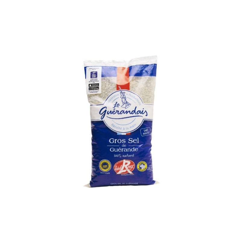 LE GUERANDAIS - Gros sel de Guérande Label Rouge - sachet de 800 g
