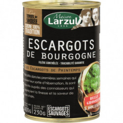 LOT DE 3 - LARZUL - Escargots de bourgogne de printemps belle grosseur - boite de 400 g