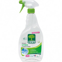 LOT DE 6 - L'ARBRE VERT - Nettoyant Vitres Fraîcheur Menthe Hypoallergénique - spray de 740 ml
