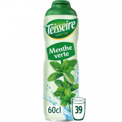 LOT DE 2 - TEISSEIRE - Sirop Menthe Verte - bouteille de 600 ml