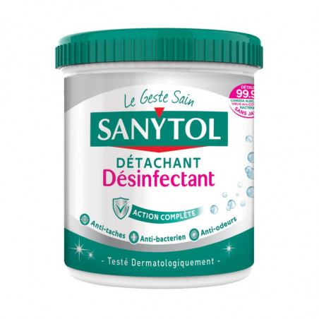 LOT DE 4 - SANYTOL - Détachant Désinfectant en Poudre - pot de 450 g