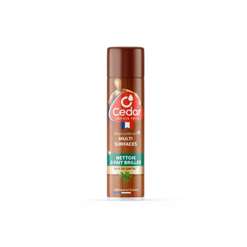 LOT DE 6 - O CEDAR - Nettoyant Ménager Dépoussiérant Tous Types De Bois - bombe de 300 ml