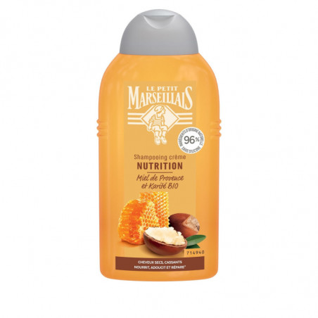 LE PETIT MARSEILLAIS - Nutrition Miel Karité Shampooing Cheveux Secs - flacon de 250 ml