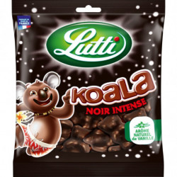 LOT DE 3 - LUTTI - Koala Noir intense Bonbons - paquet de 185 g