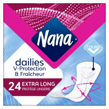 LOT DE 3 - NANA - Dailies Fraicheur Extra Long- 24 Protèges-slips