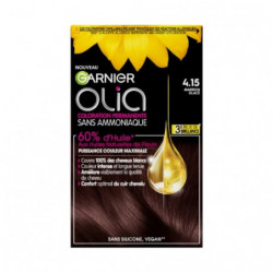 LOT DE 4 - GARNIER OLIA - Coloration permanente Sans Amoniaque Marron glacé 4.15