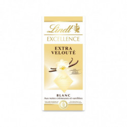 LOT DE 8 - LINDT - Excellence Chocolat Blanc Extra Velouté Vanille - Tablette De 100 g