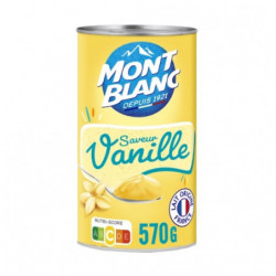 LOT DE 2 - MONT BLANC - Crème Dessert Vanille - boite de 570 g