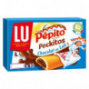 LOT DE 2 - LU - Pepito Pockitos Chocolat au Lait Biscuits barre fourrés - boîte de 10 sachets - 295 g