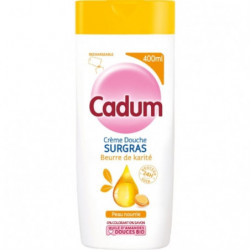 LOT DE 5 - CADUM - Surgras Karité Crème de Douche - flacon de 400 ml