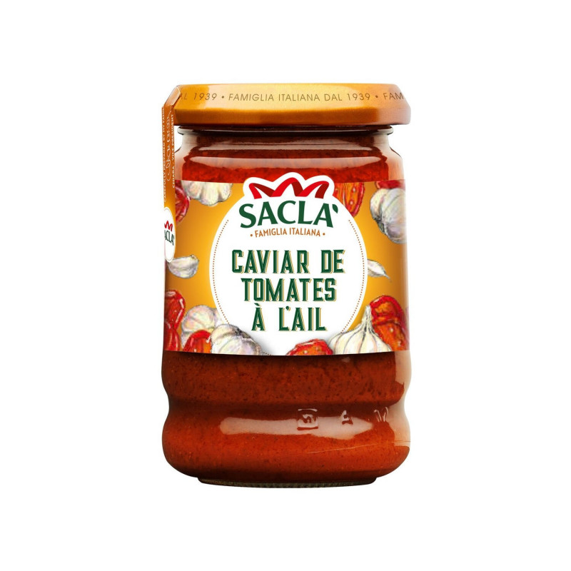 SACLA - Sauce Caviar De Tomates A l'Ail - pot de 190 g