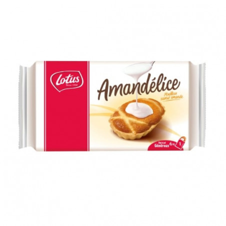LOT DE 4 - LOTUS - Amandélice Moelleux saveur Amande - paquet de 312 g