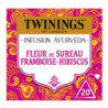 LOT DE 4 - TWININGS - Infusion Ayurveda Fleur De Sureau Framboise Hibiscus - boite de 20 sachets