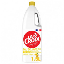 LOT DE 3 - LA CROIX - Eau de Javel Fraîcheur Tonique - bidon de 1,5 l