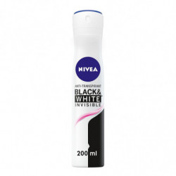 LOT DE 5 - NIVEA MEN - Black White Invisible Original Déodorant spray femme - 200 ml