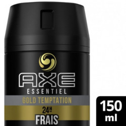 LOT DE 4 - AXE  - Déodorant 24H Homme Spray Gold Temptation - spray de 150 ml