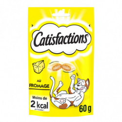 LOT DE 4 - CATISFACTIONS - Friandises Au Fromage pour Chats Et Chatons - 60 g