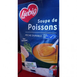 LOT DE 3 - LIEBIG - Soupe De Poissons Msc - brique de 1 l