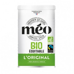 LOT DE 4 - MEO - Original Café pur Arabica moulu Bio - boite métal de 250 g