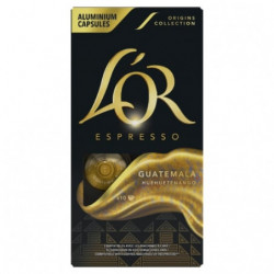 LOT DE 2 - LOR - Café Guatemala Intensité 7 Compatibles Nespresso - paquet de 10 capsules