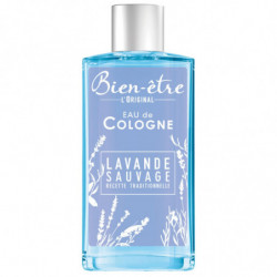 LOT DE 2 - BIEN ETRE - Original Eau de Cologne Lavande Sauvage - flacon de 250 ml