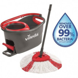 VILEDA - Easy Wring Clean Turbo balai à frange + seau à pédale