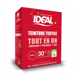 IDEAL - Teinture textile Tout en Un rouge - Boite de 350 g