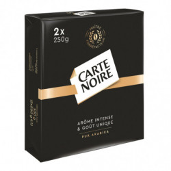 LOT DE 3 - CARTE NOIRE - Café moulu Pur Arabica - pack de 2 paquets de 250 g