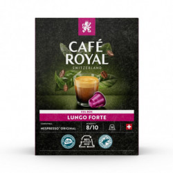 LOT DE 2 - CAFE ROYAL - Lungo Forte Café capsules Compatibles Nespresso - boite de 36 capsules