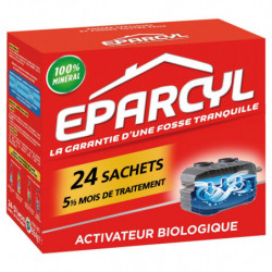 EPARCYL - Entretien fosse septique - Odeurs et Engorgement - boite de 24 sachets - 864 g